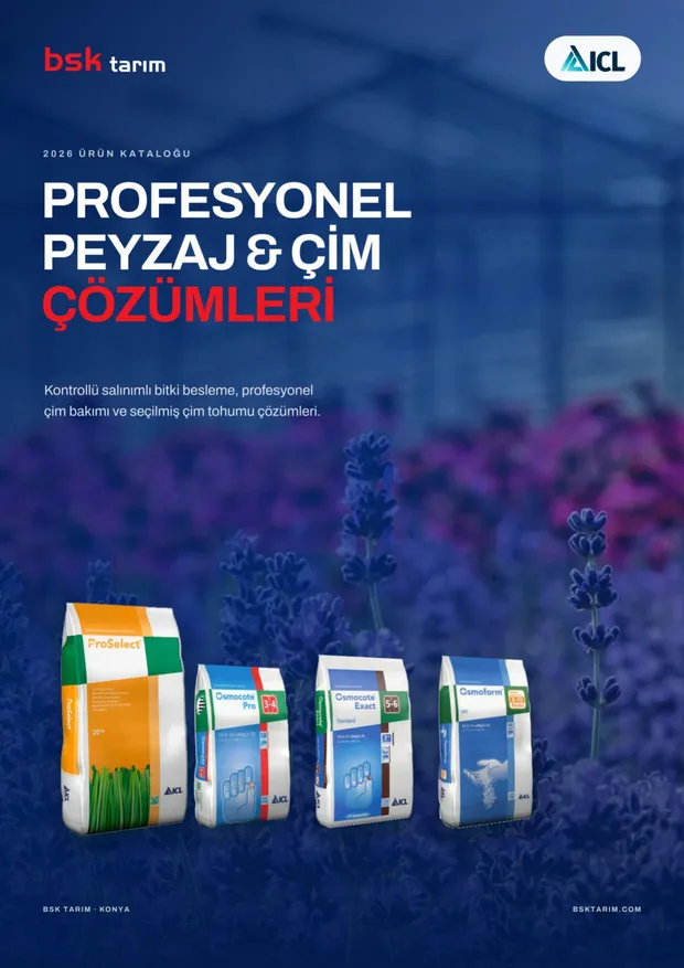 Profesyonel Peyzaj & Çim Çözümleri — 2026 ürün kataloğu kapağı